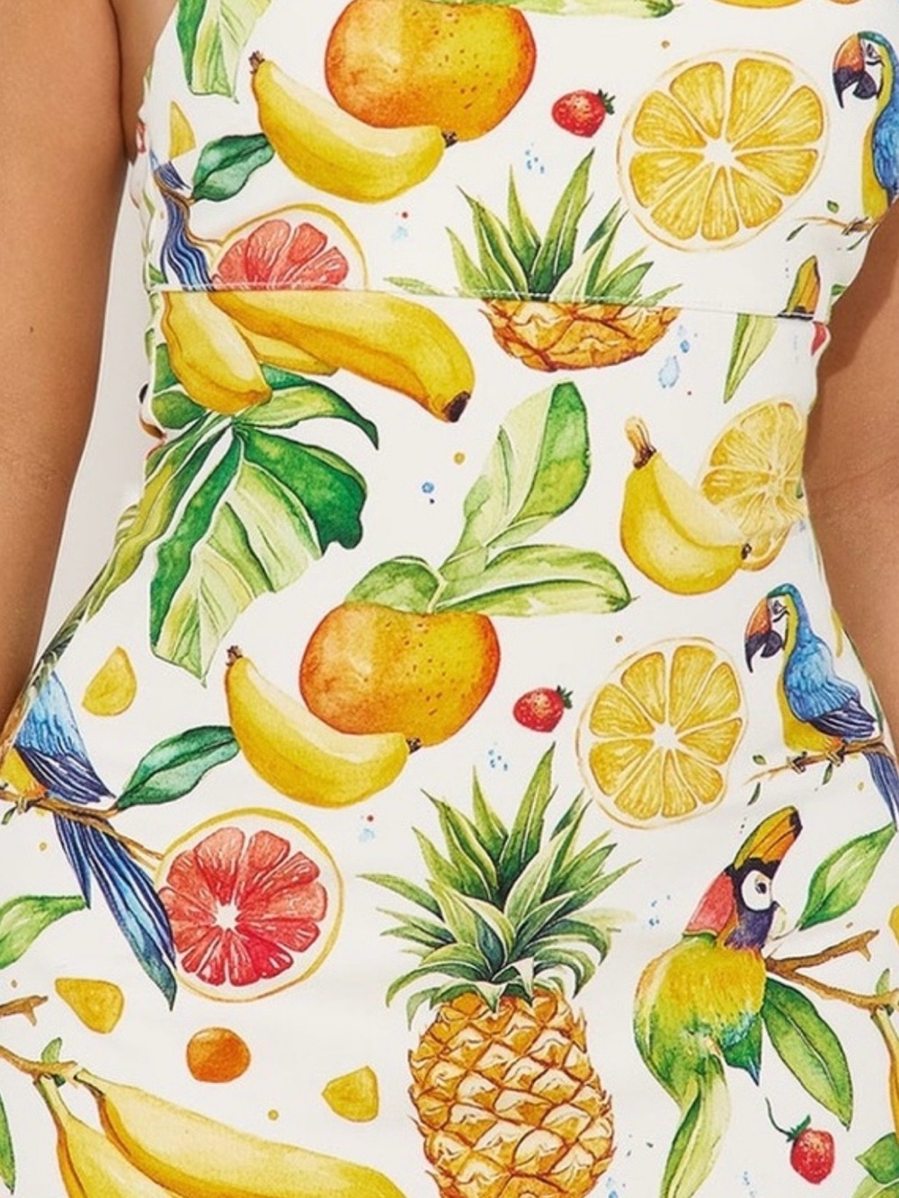 Fashion Nova Tropicana Stretch Twill Mini Dress – Size L – New With Tags (NWT) - Picture 3 of 9